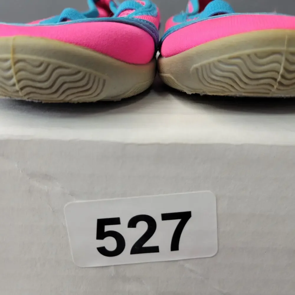 Athletic Works Water Shoes Girls Youth 11-12 Mesh Soft Bright Pink Blue Fast Dry
